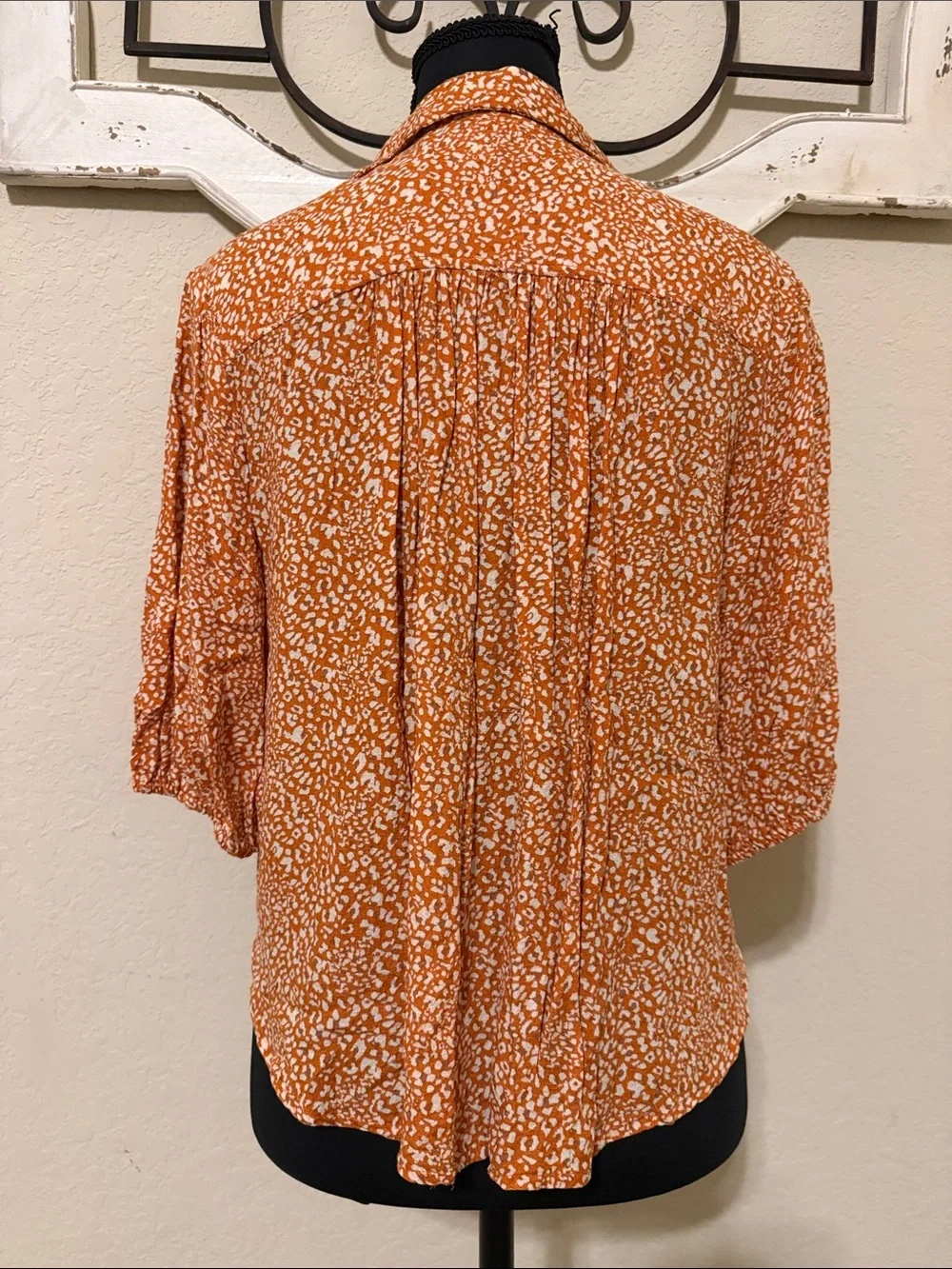 Free People Tie-Front Button Down Shirt